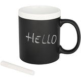Tazza Chalk-write in ceramica da 330 ml personalizzato con logo - Pubblienne