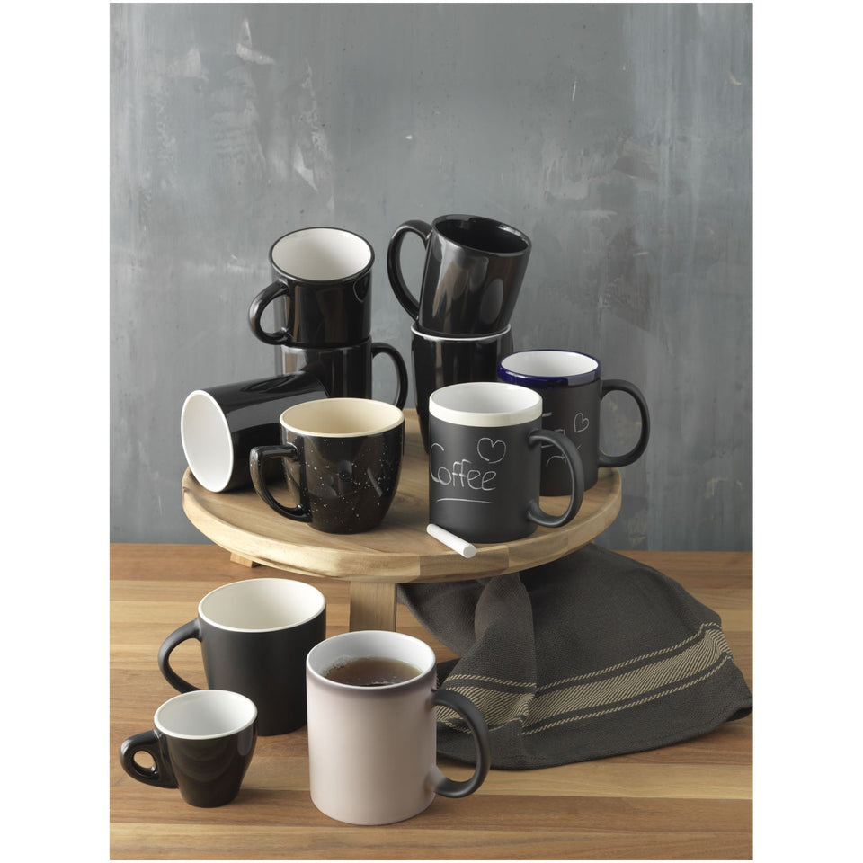 Tazza Chalk-write in ceramica da 330 ml personalizzato con logo - Pubblienne