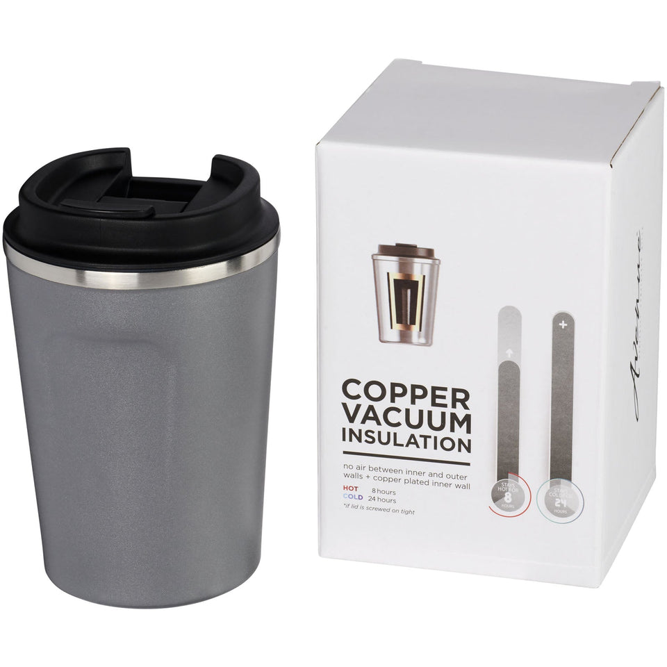 Bicchiere Thor con isolamento sottovuoto in rame a tenuta stagna da 360 ml personalizzato con logo - Pubblienne