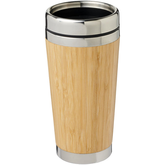 Bicchiere Bambus da 450 ml con esterno in bambù personalizzato con logo - Pubblienne