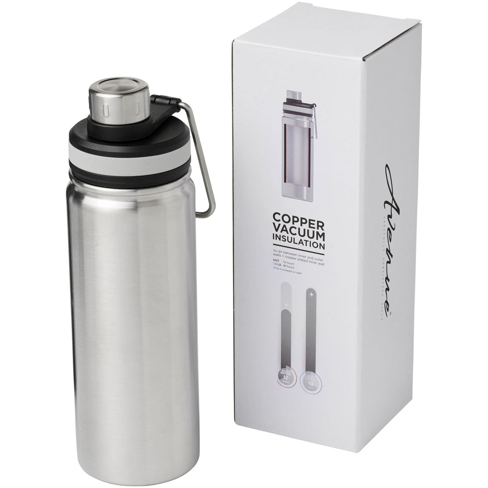 Borraccia sportiva Gessi con isolamento sottovuoto in rame da 590 ml personalizzato con logo - Pubblienne