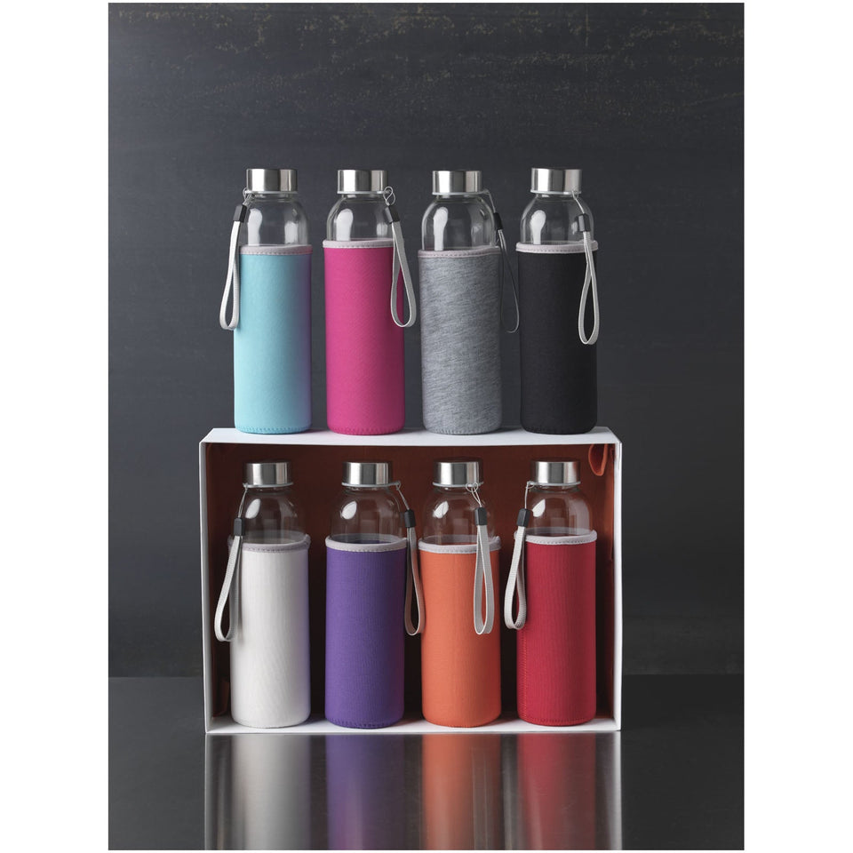 Borraccia sportiva Bodhi in vetro da 500 ml personalizzato con logo - Pubblienne