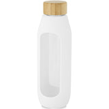Borraccia in vetro borosilicato da 600 ml con impugnatura in silicone Tidan personalizzato con logo - Pubblienne