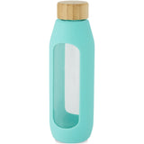 Borraccia in vetro borosilicato da 600 ml con impugnatura in silicone Tidan personalizzato con logo - Pubblienne