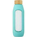 Borraccia in vetro borosilicato da 600 ml con impugnatura in silicone Tidan personalizzato con logo - Pubblienne
