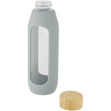 Borraccia in vetro borosilicato da 600 ml con impugnatura in silicone Tidan personalizzato con logo - Pubblienne