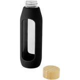 Borraccia in vetro borosilicato da 600 ml con impugnatura in silicone Tidan personalizzato con logo - Pubblienne
