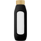 Borraccia in vetro borosilicato da 600 ml con impugnatura in silicone Tidan personalizzato con logo - Pubblienne