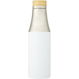 Borraccia termica in acciaio inossidabile con isolamento sottovuoto in rame e coperchio in bambù da 540 ml Hulan personalizzato con logo - Pubblienne