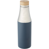 Borraccia termica in acciaio inossidabile con isolamento sottovuoto in rame e coperchio in bambù da 540 ml Hulan personalizzato con logo - Pubblienne