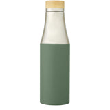 Borraccia termica in acciaio inossidabile con isolamento sottovuoto in rame e coperchio in bambù da 540 ml Hulan personalizzato con logo - Pubblienne