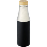 Borraccia termica in acciaio inossidabile con isolamento sottovuoto in rame e coperchio in bambù da 540 ml Hulan personalizzato con logo - Pubblienne