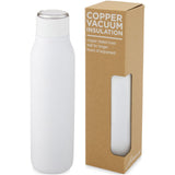 Bottiglia Marka da 600 ml con isolamento sottovuoto in rame e anello in metallo personalizzato con logo - Pubblienne