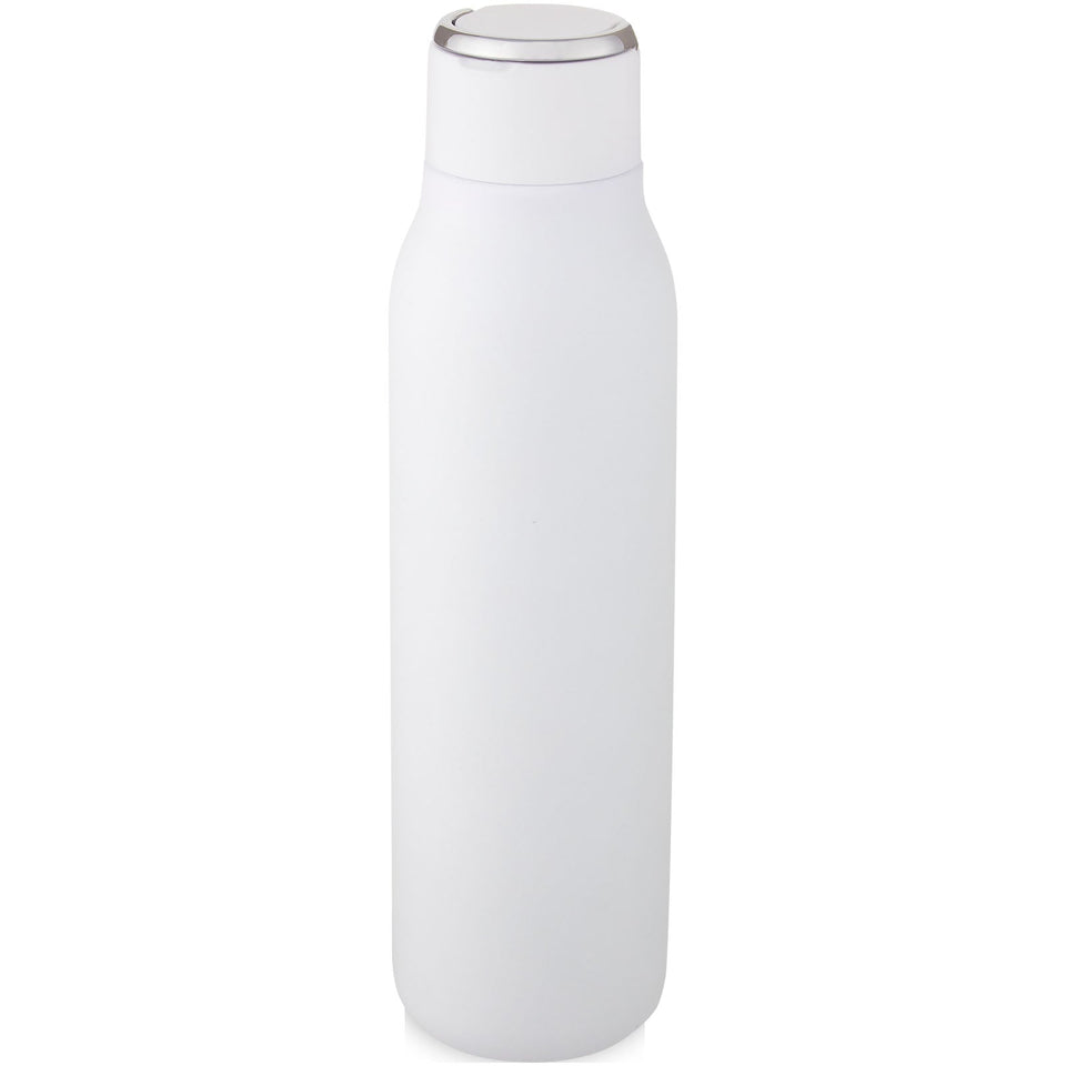 Bottiglia Marka da 600 ml con isolamento sottovuoto in rame e anello in metallo personalizzato con logo - Pubblienne
