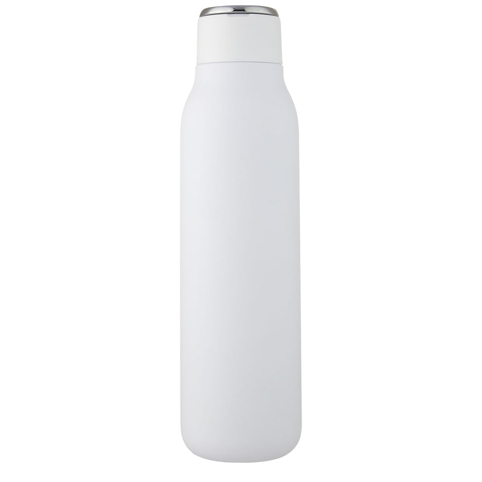 Bottiglia Marka da 600 ml con isolamento sottovuoto in rame e anello in metallo personalizzato con logo - Pubblienne