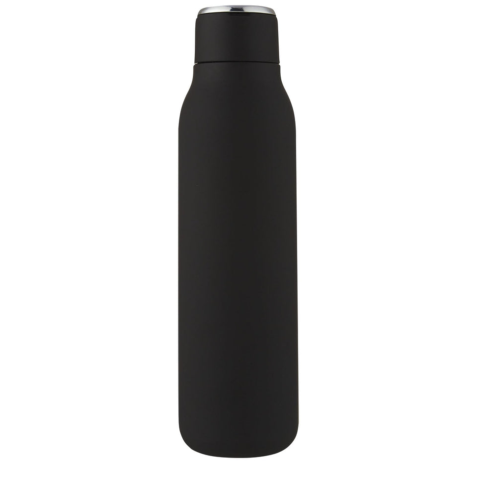 Bottiglia Marka da 600 ml con isolamento sottovuoto in rame e anello in metallo personalizzato con logo - Pubblienne