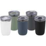 Bicchiere Bello da 420 ml in vetro con parete esterna in plastica riciclata personalizzato con logo - Pubblienne