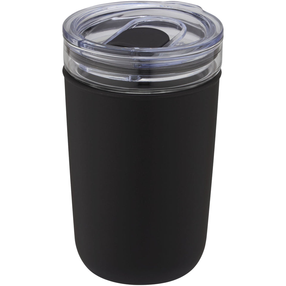 Bicchiere Bello da 420 ml in vetro con parete esterna in plastica riciclata personalizzato con logo - Pubblienne