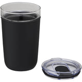 Bicchiere Bello da 420 ml in vetro con parete esterna in plastica riciclata personalizzato con logo - Pubblienne