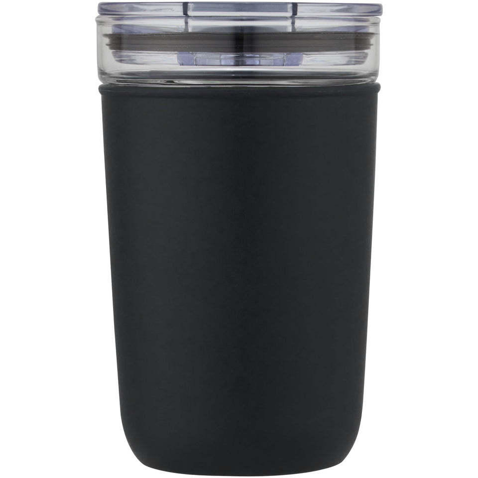 Bicchiere Bello da 420 ml in vetro con parete esterna in plastica riciclata personalizzato con logo - Pubblienne