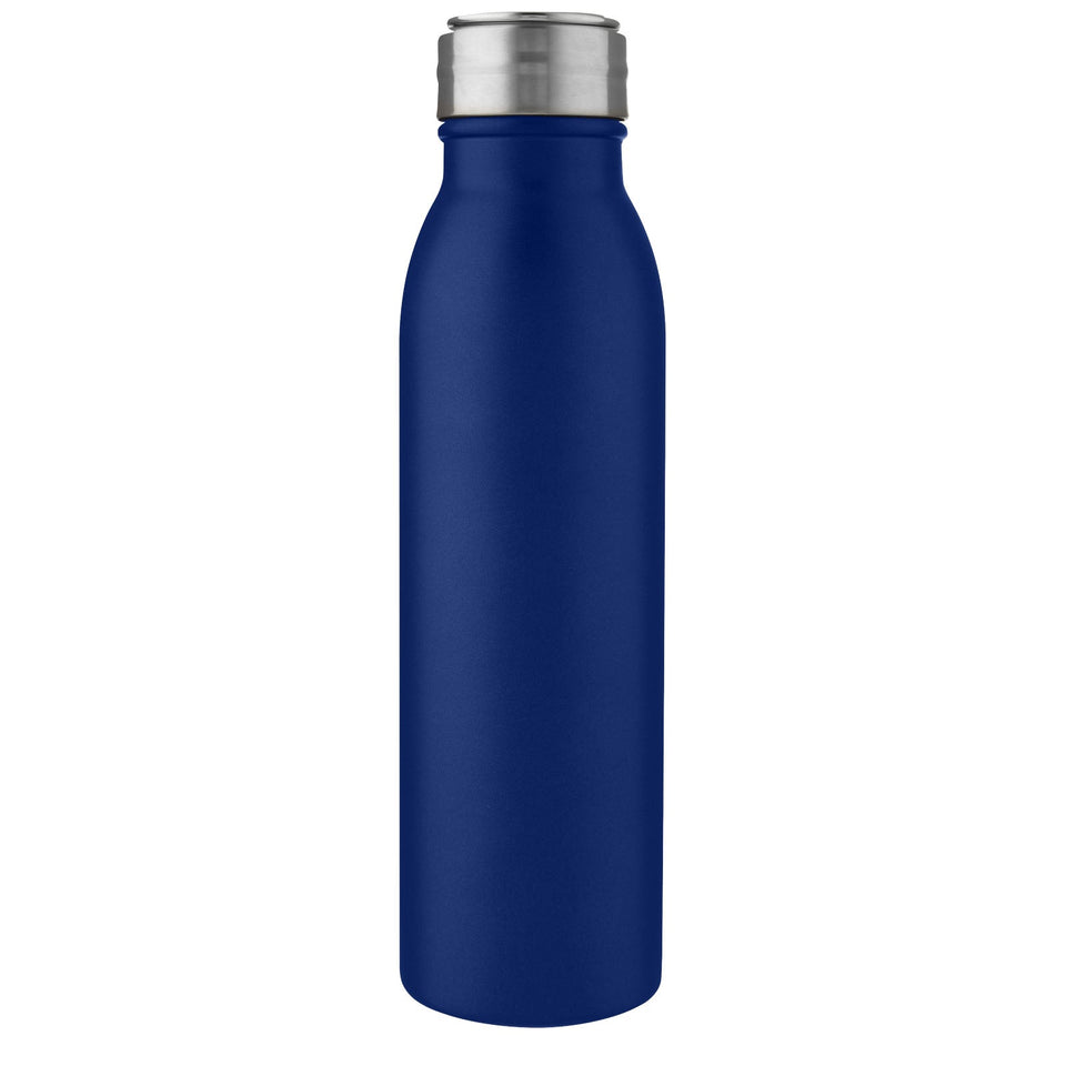 Borraccia sportiva Harper da 700 ml in acciaio inossidabile con anello in metallo personalizzato con logo - Pubblienne