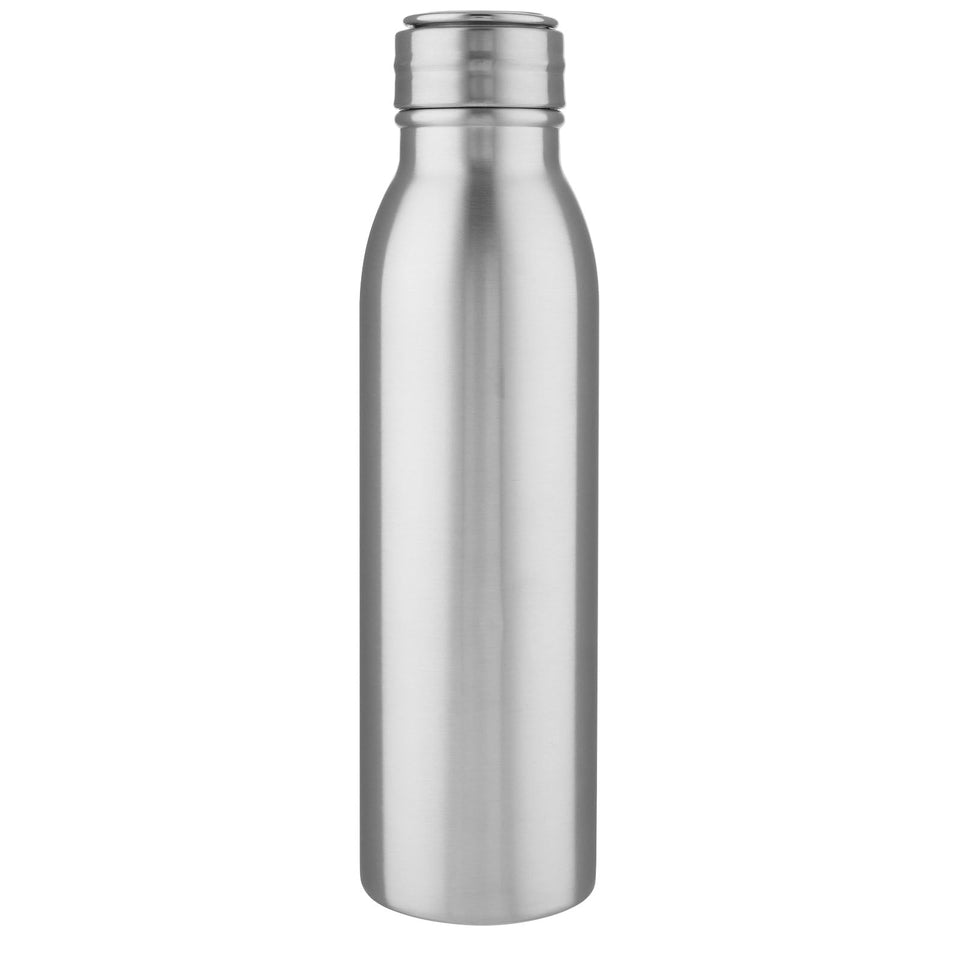 Borraccia sportiva Harper da 700 ml in acciaio inossidabile con anello in metallo personalizzato con logo - Pubblienne