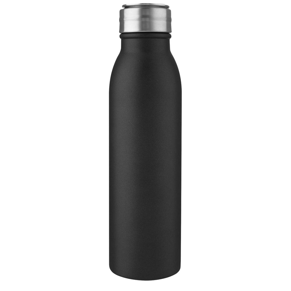 Borraccia sportiva Harper da 700 ml in acciaio inossidabile con anello in metallo personalizzato con logo - Pubblienne