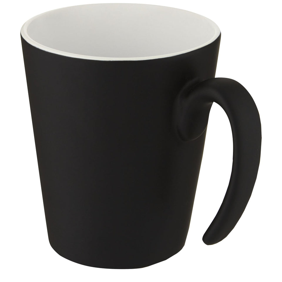 Tazza in ceramica Oli da 360 ml con manico personalizzato con logo - Pubblienne