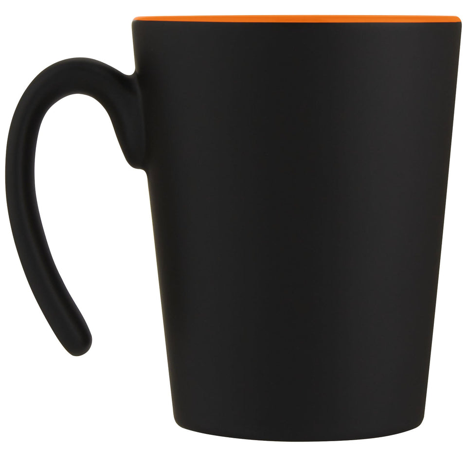 Tazza in ceramica Oli da 360 ml con manico personalizzato con logo - Pubblienne