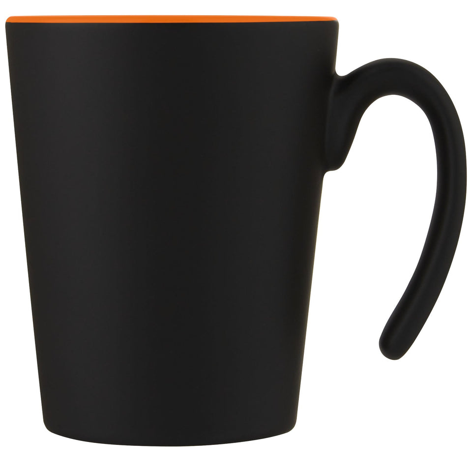 Tazza in ceramica Oli da 360 ml con manico personalizzato con logo - Pubblienne