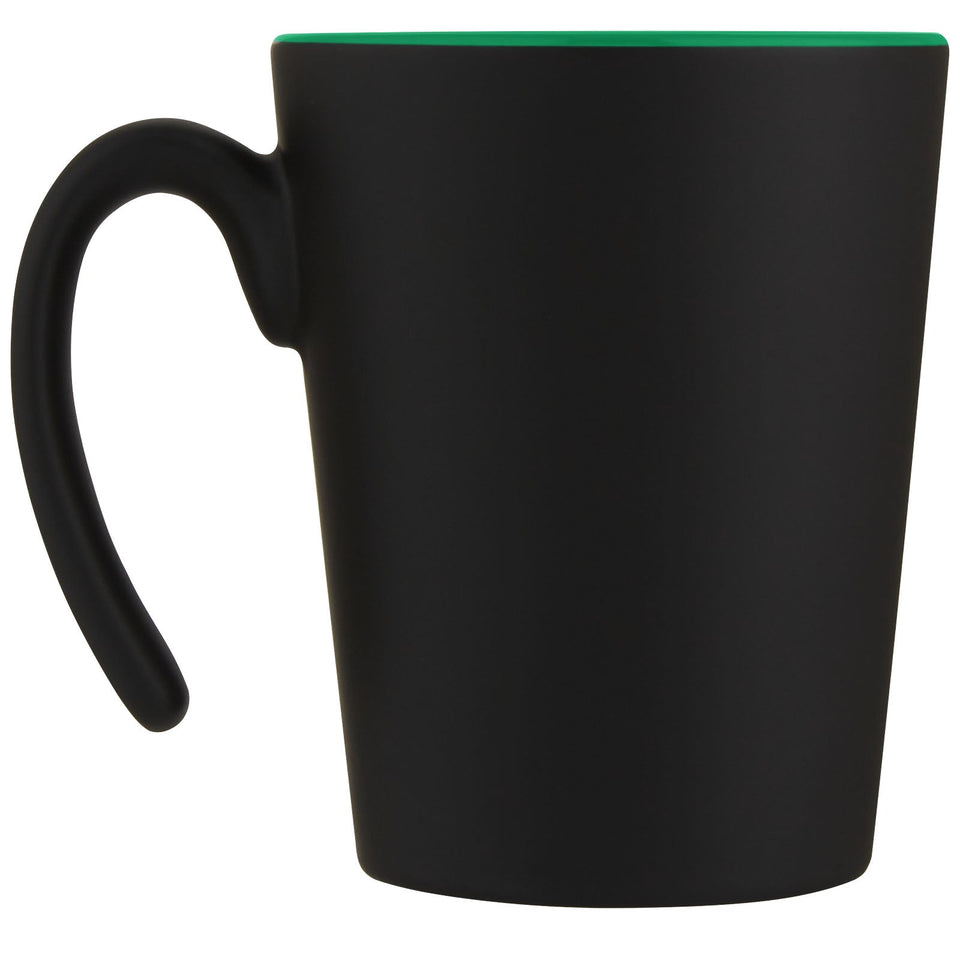 Tazza in ceramica Oli da 360 ml con manico personalizzato con logo - Pubblienne