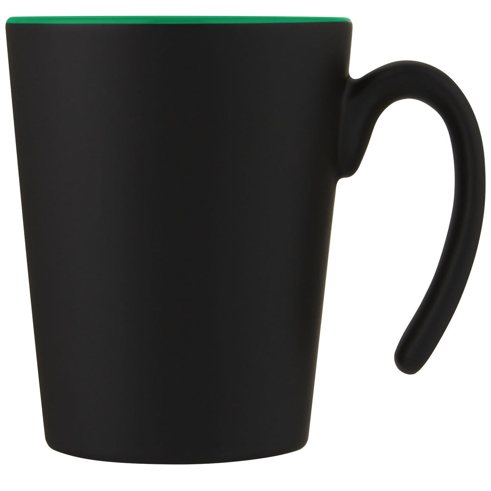 Tazza in ceramica Oli da 360 ml con manico personalizzato con logo - Pubblienne