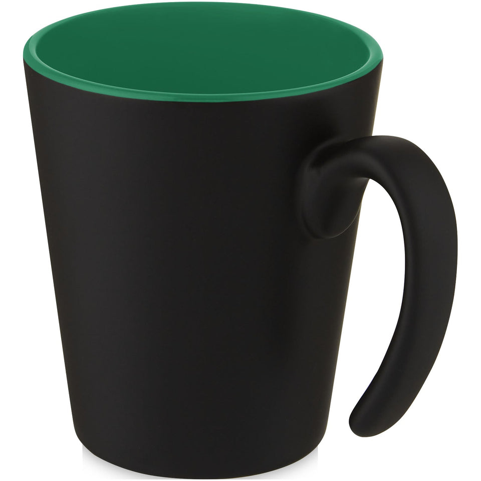 Tazza in ceramica Oli da 360 ml con manico personalizzato con logo - Pubblienne