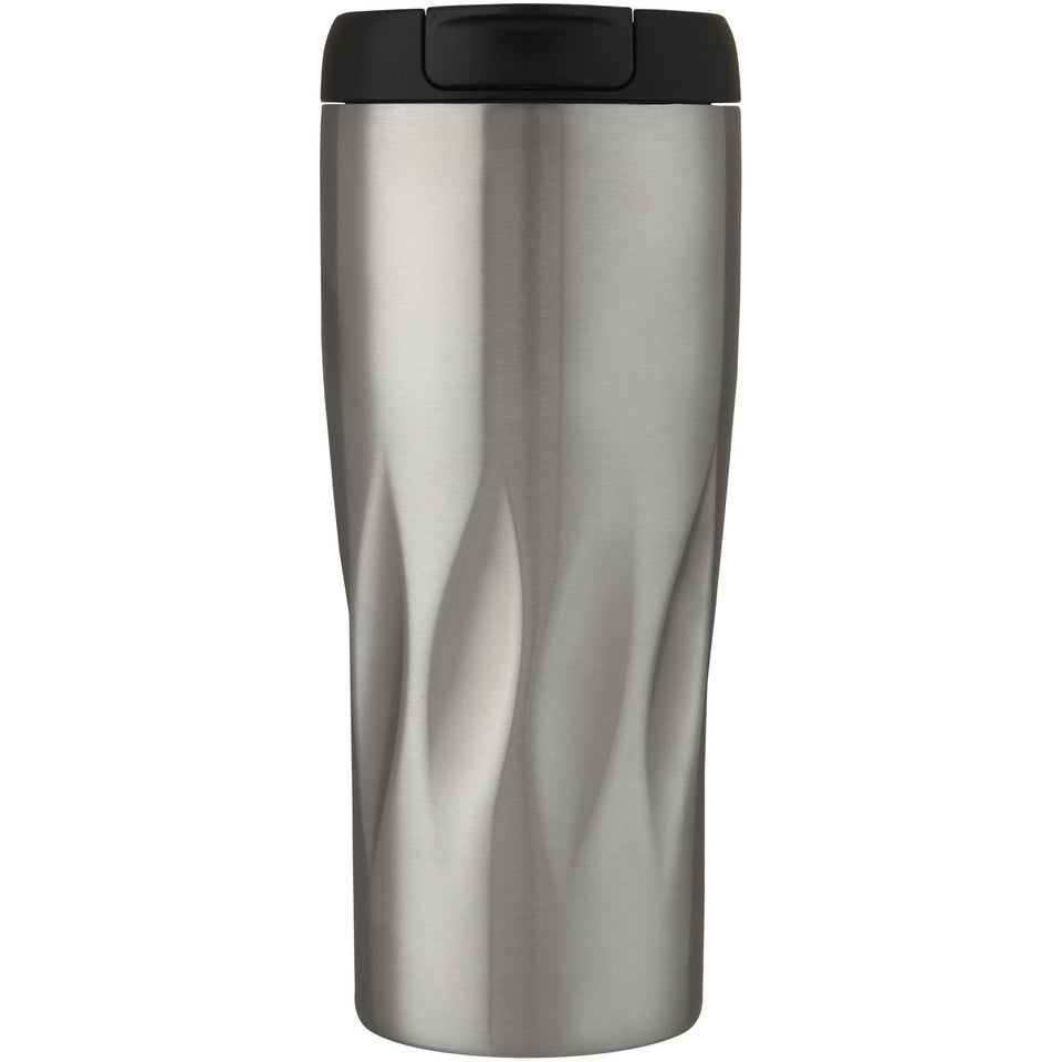 Bicchiere termico con isolamento sottovuoto in rame da 450 ml Waves personalizzato con logo - Pubblienne
