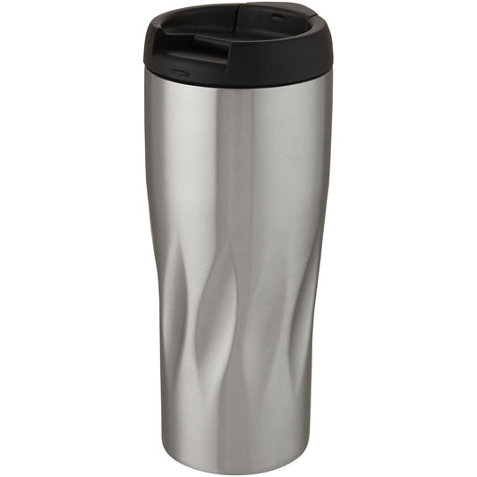Bicchiere termico con isolamento sottovuoto in rame da 450 ml Waves personalizzato con logo - Pubblienne