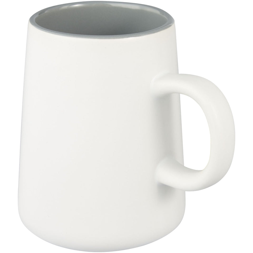 Tazza in ceramica Joe da 450 ml personalizzato con logo - Pubblienne