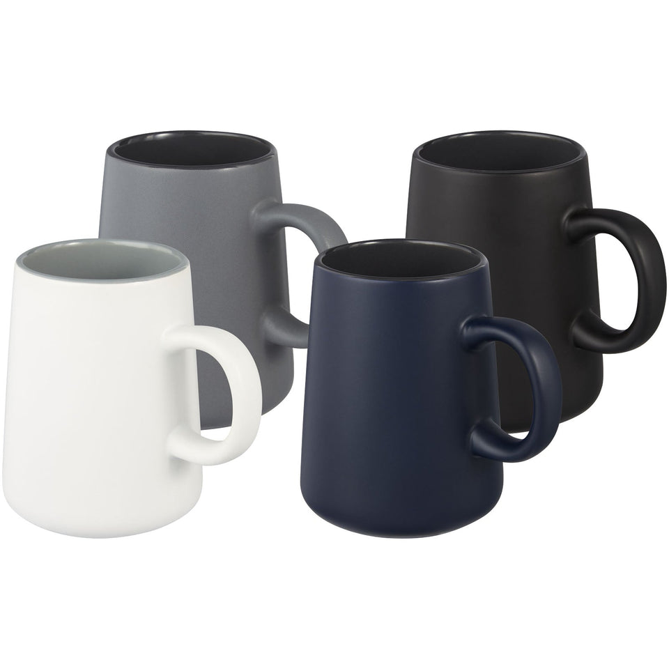 Tazza in ceramica Joe da 450 ml personalizzato con logo - Pubblienne