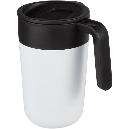 Tazza da 400 ml a doppia parete in materiale riciclato Nordia personalizzato con logo - Pubblienne
