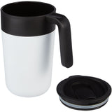 Tazza da 400 ml a doppia parete in materiale riciclato Nordia personalizzato con logo - Pubblienne