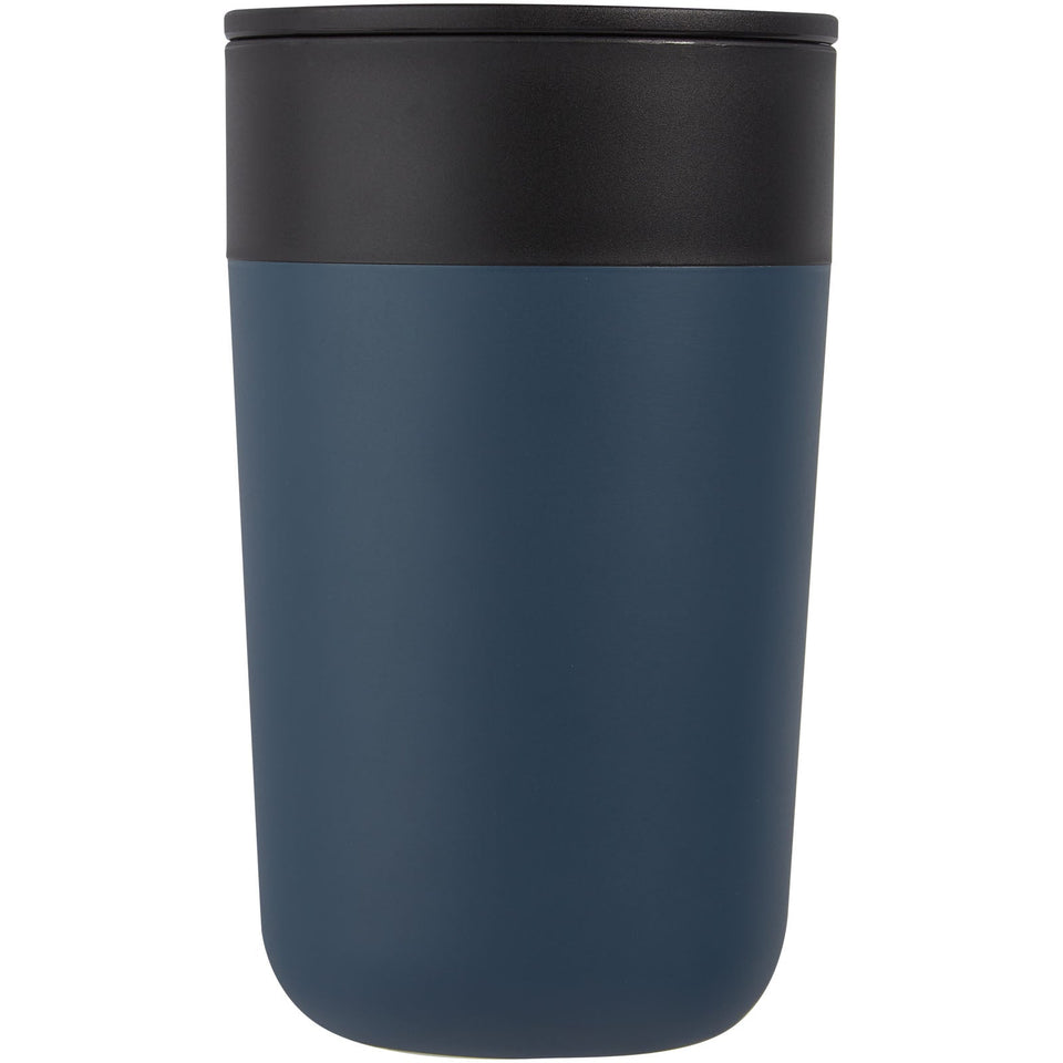Tazza da 400 ml a doppia parete in materiale riciclato Nordia personalizzato con logo - Pubblienne