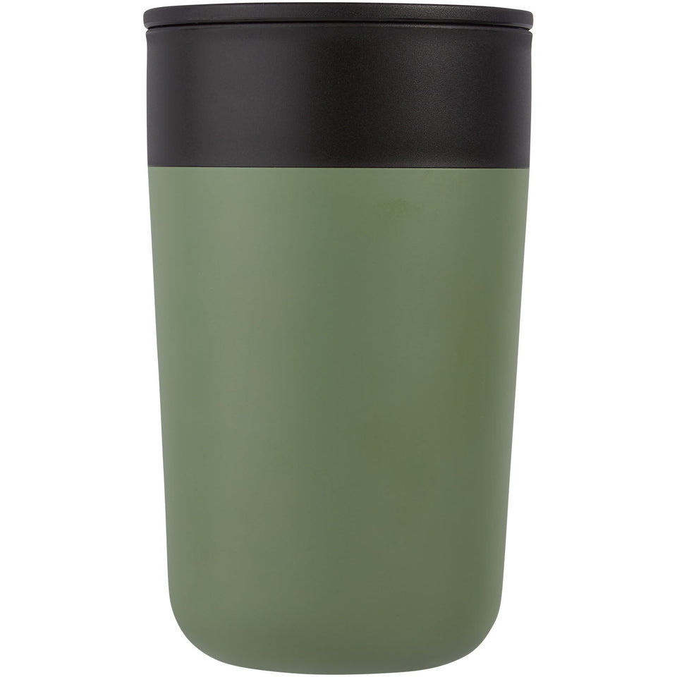 Tazza da 400 ml a doppia parete in materiale riciclato Nordia personalizzato con logo - Pubblienne