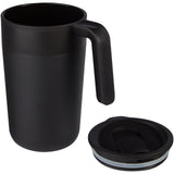 Tazza da 400 ml a doppia parete in materiale riciclato Nordia personalizzato con logo - Pubblienne