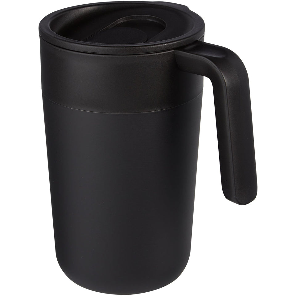 Tazza da 400 ml a doppia parete in materiale riciclato Nordia personalizzato con logo - Pubblienne