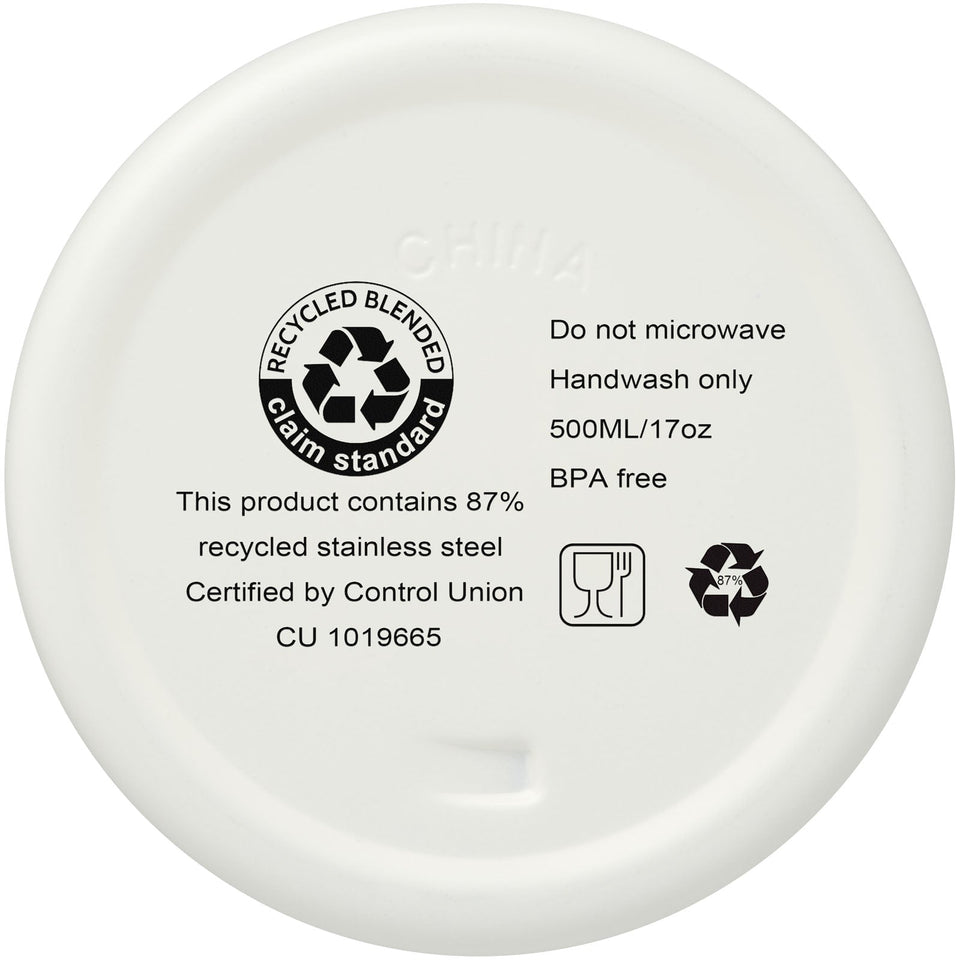 Borraccia termica con isolamento sottovuoto in rame e acciaio inossidabile riciclato certificato RCS da 500 ml Vasa personalizzato con logo - Pubblienne