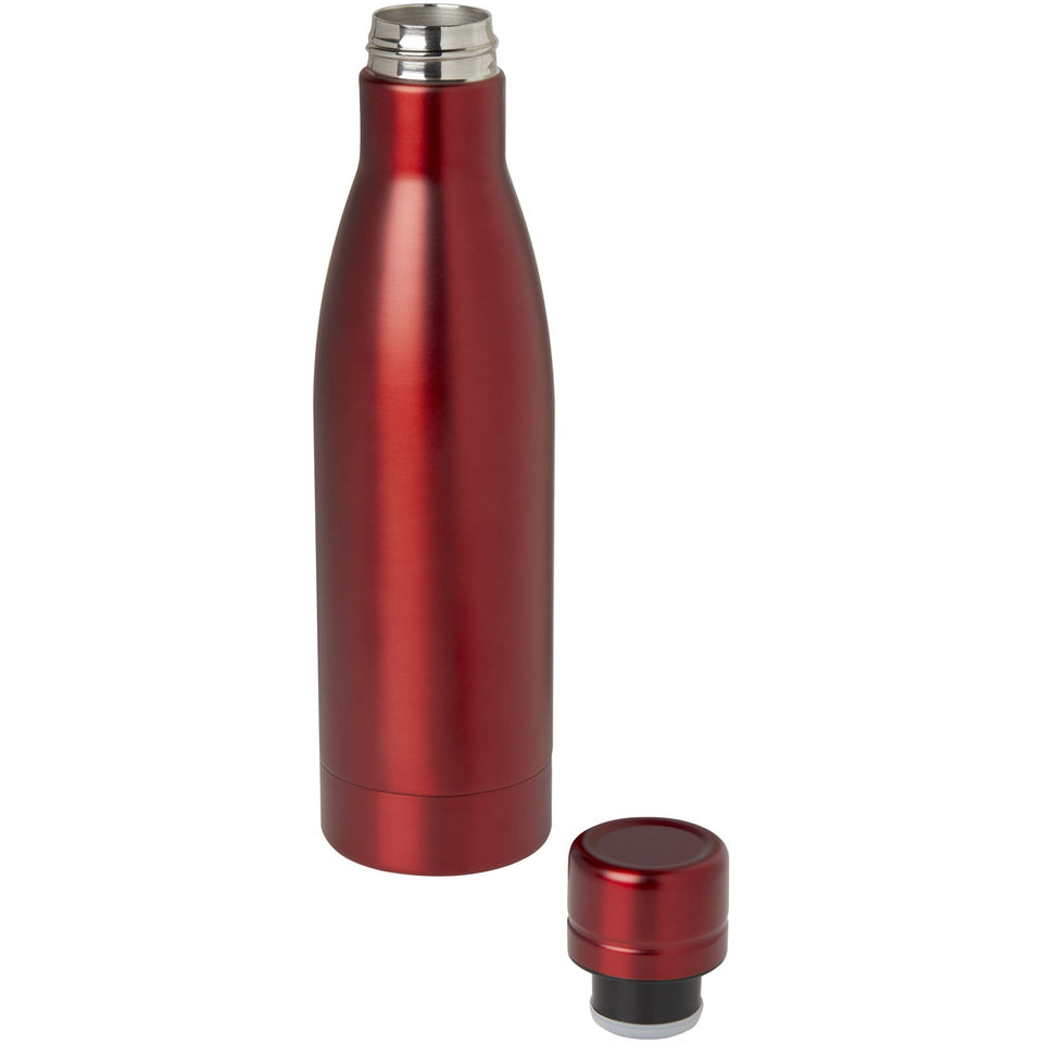Borraccia termica con isolamento sottovuoto in rame e acciaio inossidabile riciclato certificato RCS da 500 ml Vasa personalizzato con logo - Pubblienne