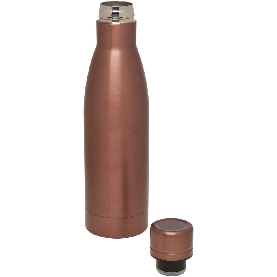 Borraccia termica con isolamento sottovuoto in rame e acciaio inossidabile riciclato certificato RCS da 500 ml Vasa personalizzato con logo - Pubblienne