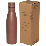 Borraccia termica con isolamento sottovuoto in rame e acciaio inossidabile riciclato certificato RCS da 500 ml Vasa personalizzato con logo - Pubblienne