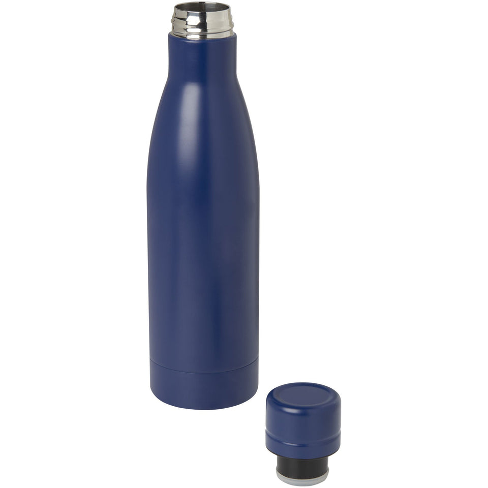 Borraccia termica con isolamento sottovuoto in rame e acciaio inossidabile riciclato certificato RCS da 500 ml Vasa personalizzato con logo - Pubblienne