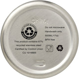 Borraccia termica con isolamento sottovuoto in rame e acciaio inossidabile riciclato certificato RCS da 500 ml Vasa personalizzato con logo - Pubblienne