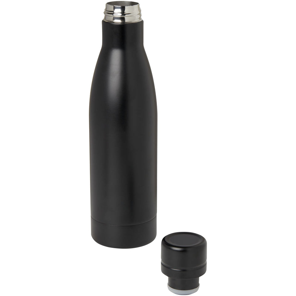 Borraccia termica con isolamento sottovuoto in rame e acciaio inossidabile riciclato certificato RCS da 500 ml Vasa personalizzato con logo - Pubblienne